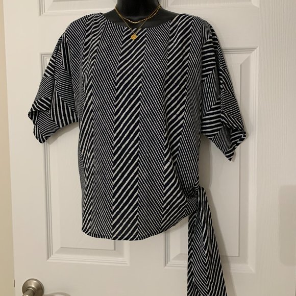 MICHAEL KORS Blue Top Blouse, Size M - Picture 13 of 15